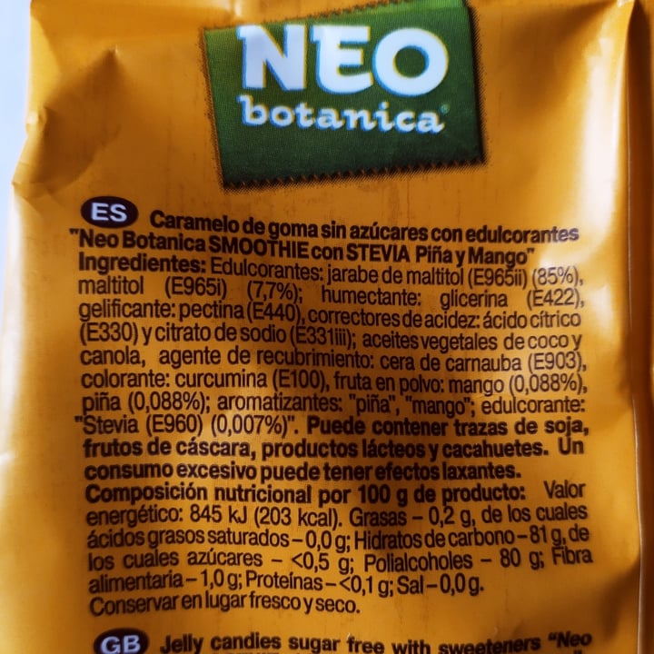 photo of Neo botanica Golosinas smoothie blandas de piña y mango shared by @rominaguch on  03 Dec 2023 - review