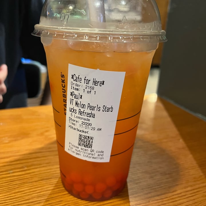 photo of Starbucks Coffee Melon Pearls Refresha with Lemonade shared by @ameriamber on  25 Aug 2025 - review