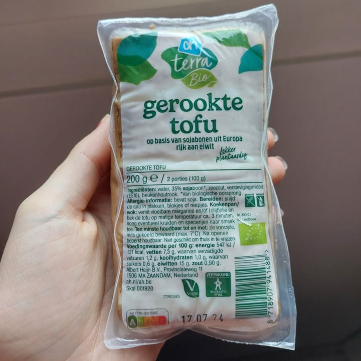 photo of AH terra Gerookte Tofu shared by @frendssnotfood on  25 Apr 2024 - review