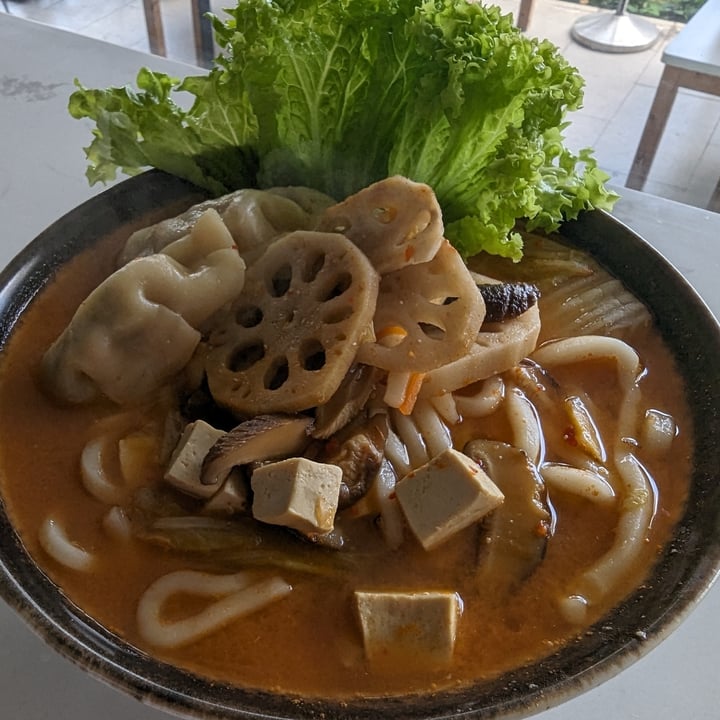 photo of The Plant Food Kimchi Dumpling Udon Soup shared by @shanna on  24 Feb 2024 - review