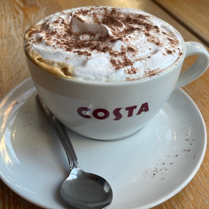 photo of Costa Coffee soy cappucino with vegan whipped cream shared by @asifandcinzia on  29 Nov 2023 - review