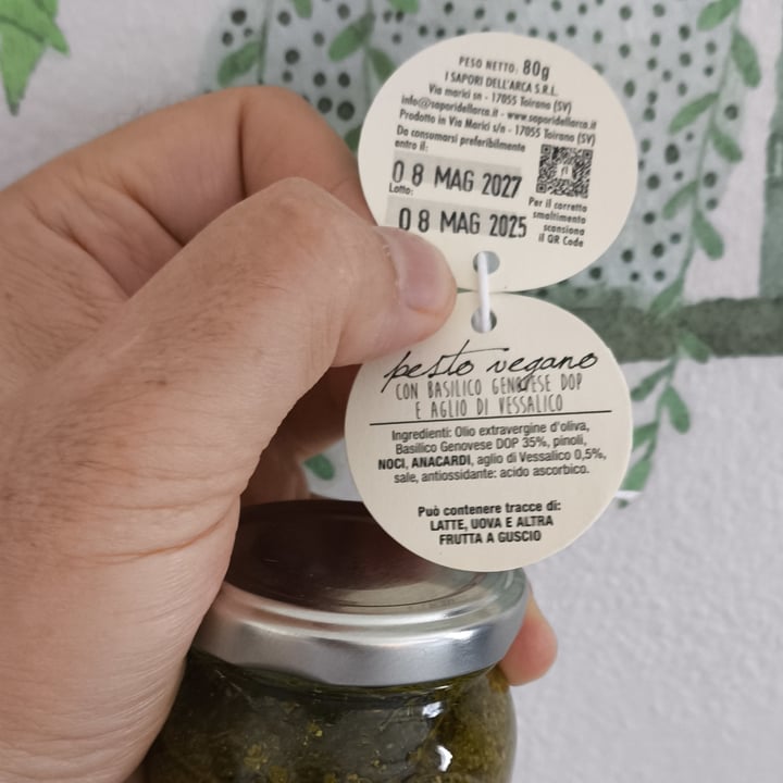 photo of I Sapori dell’Arca Pesto Vegano Con Basilico Genovese DOP E Aglio Di Vessalico shared by @fernandoveganboccia on  27 Jun 2025 - review