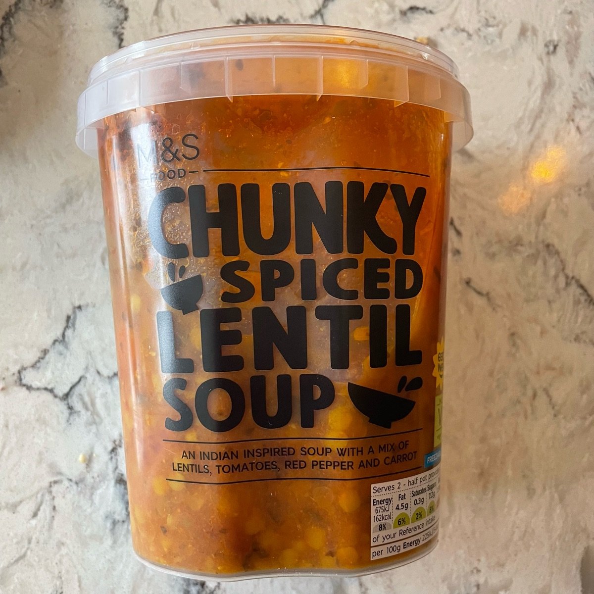 Marks & Spencer Food (M&S) Chunky Spiced Lentil Soup Reviews abillion
