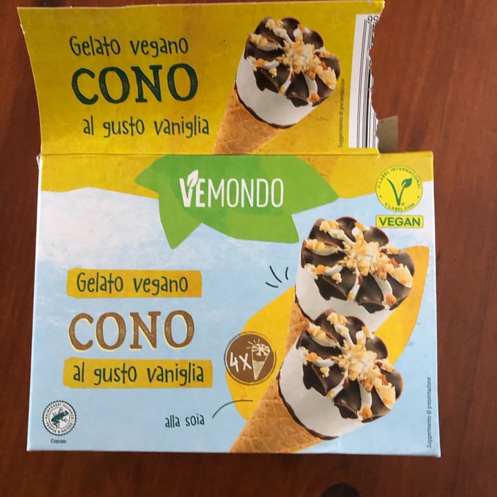 photo of Vemondo gelato vegano cono al gusto vaniglia shared by @seitansistah on  30 Aug 2023 - review