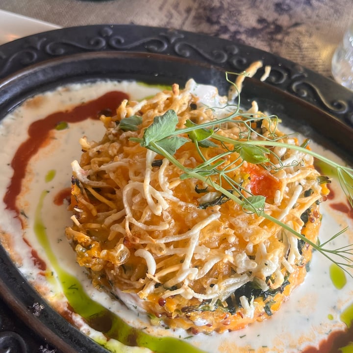photo of Shtastliveca sweet potaro Moussaka with quinoa spinach and vegan cheese shared by @coradvil on  27 May 2024 - review