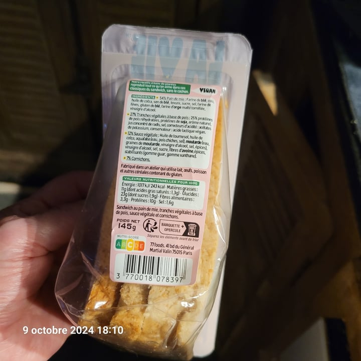 photo of La vie Le Parisien Jambon végétal, cornichons shared by @peggi14 on  27 May 2025 - review