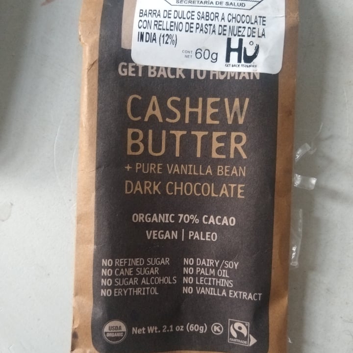 photo of get back to human Cashew Butter shared by @lorenagreen on  01 Nov 2023 - review