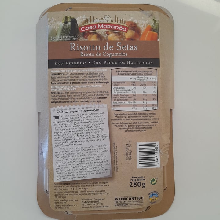 photo of Casa Morando Risotto de Setas shared by @danielgl on  11 Jul 2024 - review