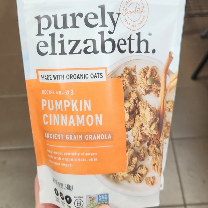 photo of Purely Elizabeth Pumpkin Cinnamon Ancient Grain Granola shared by @brtjohns on  27 Sep 2025 - review