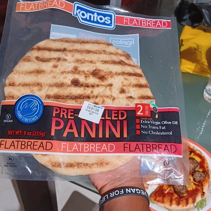 photo of Kontos Pre grilled panini bread shared by @lliguerpr96 on  24 Feb 2024 - review