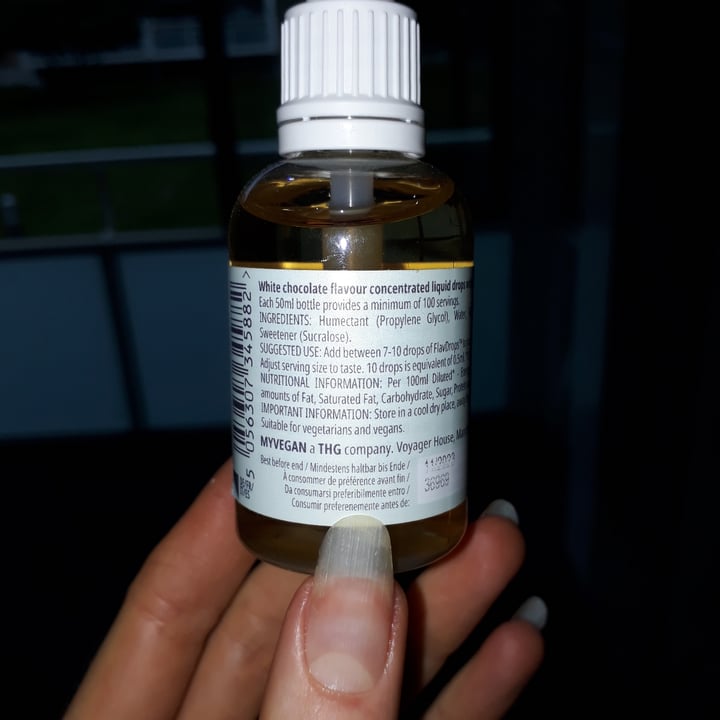 photo of MYVEGAN FlavDrops White Chocolate shared by @adropoceanic on  12 Apr 2024 - review