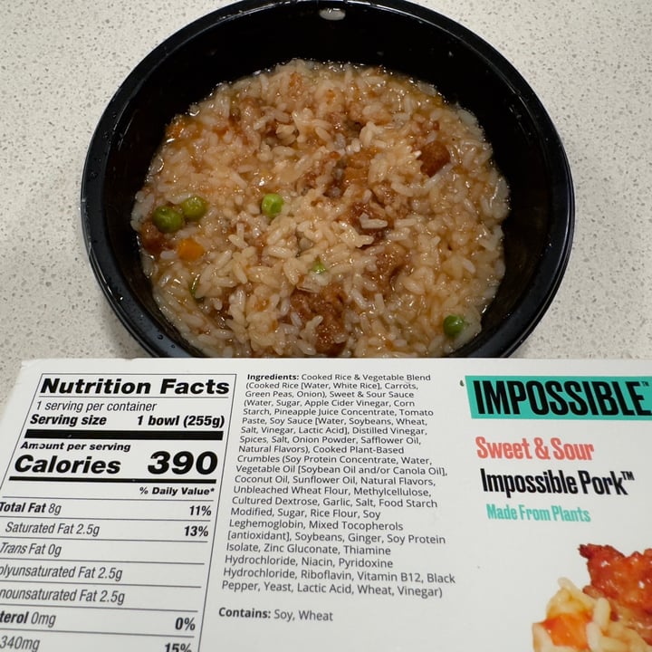 photo of Impossible Foods Sweet and Sour Bowl shared by @berryveganplanet on  11 Jan 2024 - review