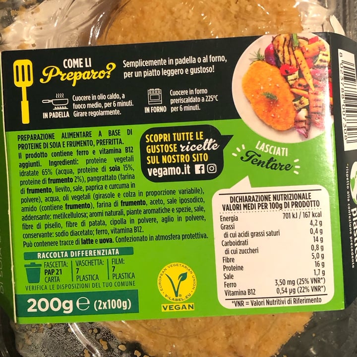 photo of Vegamo Cotolette di soia e frumento shared by @glottaveg93 on  13 Nov 2023 - review