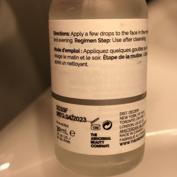 photo of The Ordinary Hyaluronic acid 2%+B5 shared by @heltsus on  09 Jan 2024 - review
