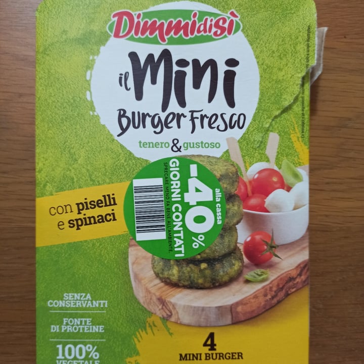 photo of Dimmidisi burger spinaci e piselli shared by @elisae on  28 Apr 2024 - review