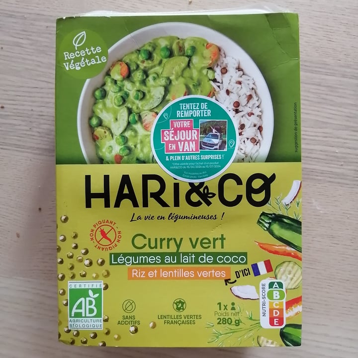 photo of Hari&Co curry vert shared by @pandapolaire on  29 May 2024 - review