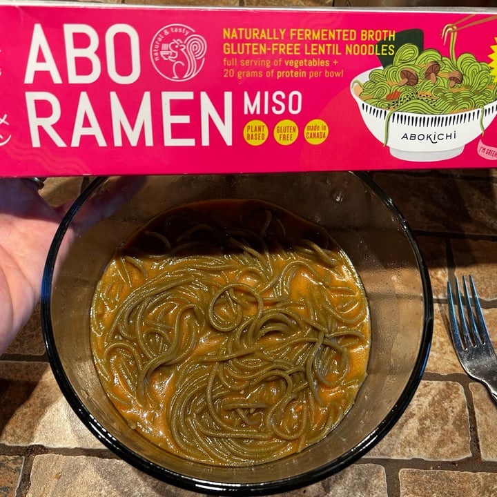photo of ABO Ramen naturally fermented miso broth and gluten free lentil noodles shared by @maryanarch on  20 Sep 2025 - review