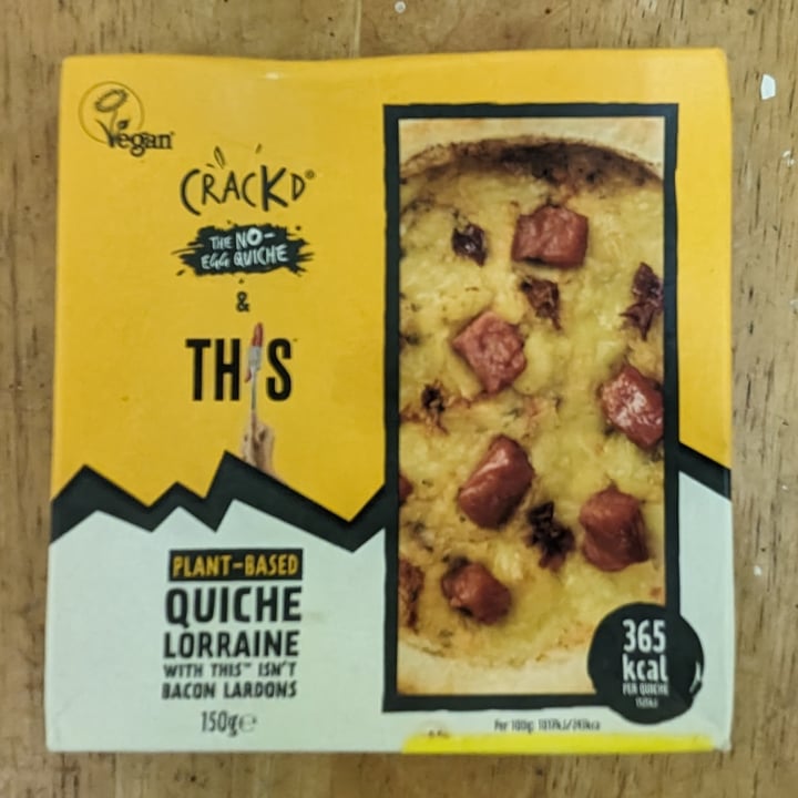 photo of Crackd Crackd Quiche Lorraine with This isn't bacon lardons shared by @filter-kaapi on  30 Apr 2024 - review