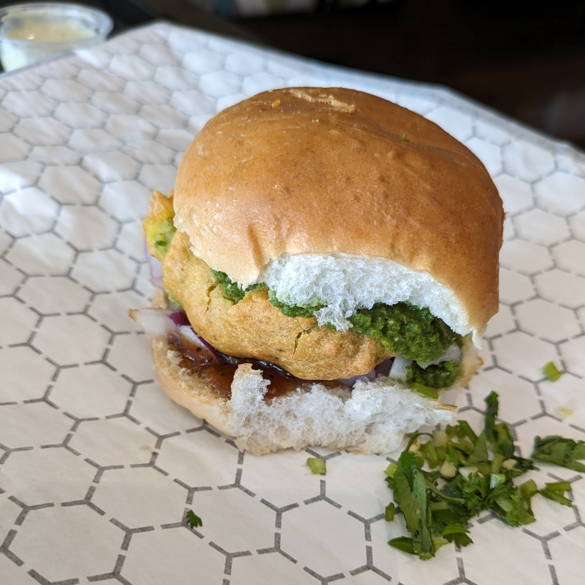 Vada Pak at Rollz Rice Indian Kitchen, Columbus - Vegan Dish Reviews ...