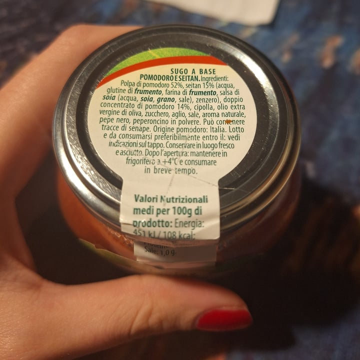 photo of Just Veg! (ALDI Italy) amatriciana di seitan shared by @violaveg on  06 Jan 2024 - review