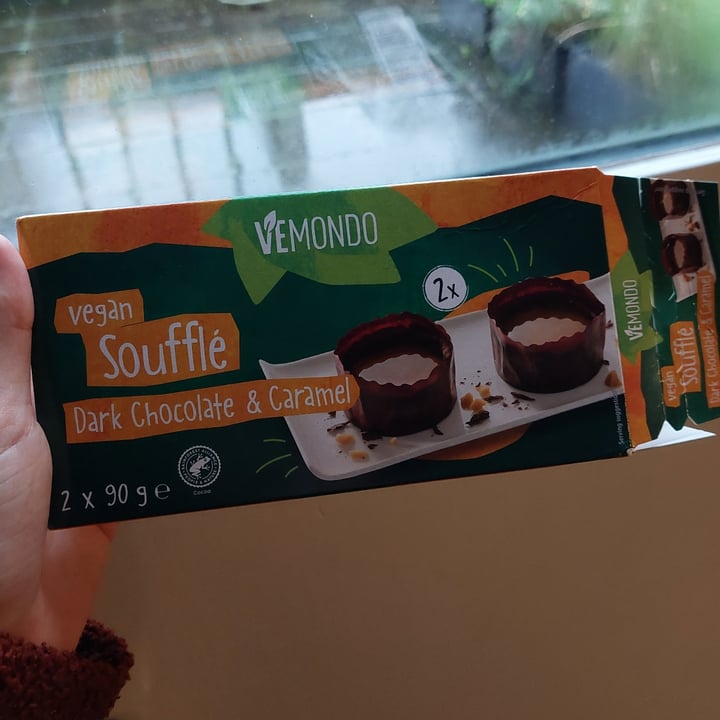 photo of Vemondo Vegan Soufflé Dark Chocolate & Caramel shared by @frendssnotfood on  15 Apr 2024 - review