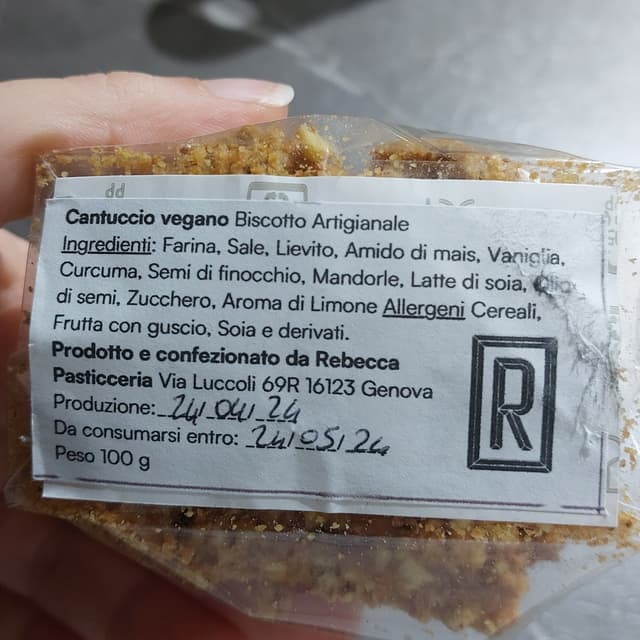 Photo of the dish “Cantucci vegani”