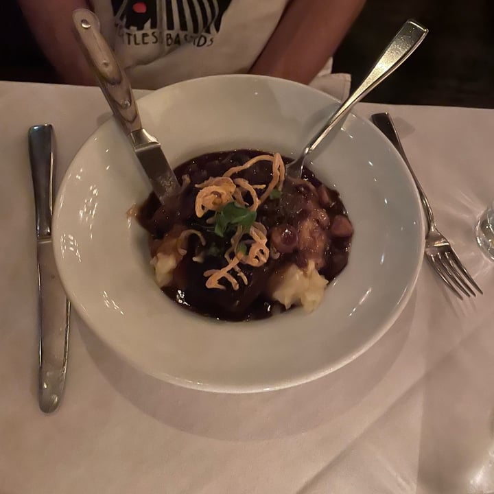 photo of Crossroads Kitchen Calabasas Eggplant spare ribs and mashed potatoes shared by @julie4theanimals on  04 Mar 2024 - review