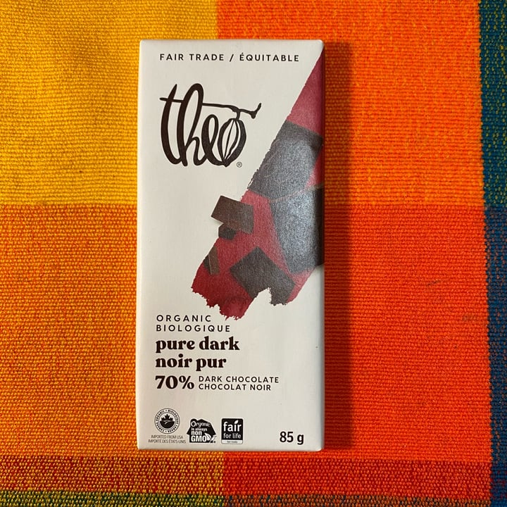 photo of Theo Chocolate Organic Pure Dark 70% Dark Chocolate shared by @ryanleys on  29 Feb 2024 - review