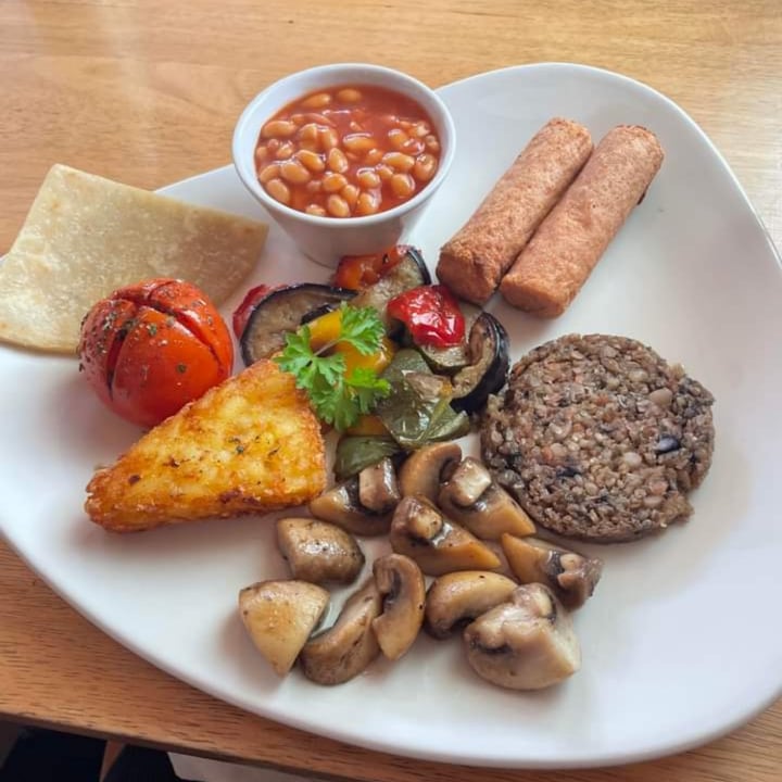 photo of Rhymers Tower Coffee Shop and Restaurant Full Vegan Breakfast shared by @kadiegray10 on  16 Apr 2024 - review
