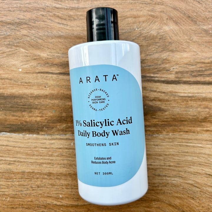 photo of Arata 1% Salicylic Acid Daily Body Wash shared by @veganniran on  08 Oct 2025 - review