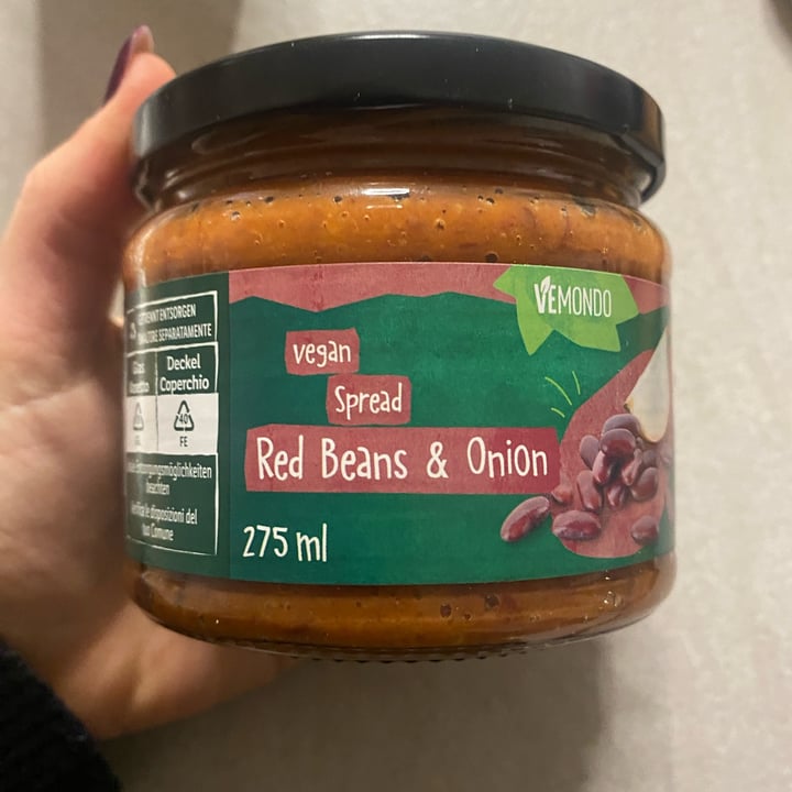 photo of Vemondo Vegan spread red beans and onion shared by @chica86 on  25 Jan 2024 - review