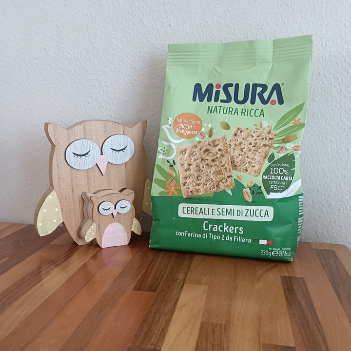 photo of Misura Crackers ai Cereali, Semi di Zucca e Fiocchi di Avena - Natura Ricca shared by @-pervinca- on  05 Apr 2024 - review