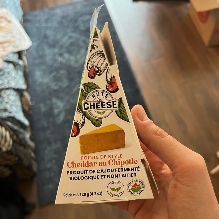 photo of Nuts For Cheese Chipotle Cheddar Cashew Cheese shared by @domcsiwill on  05 Oct 2024 - review