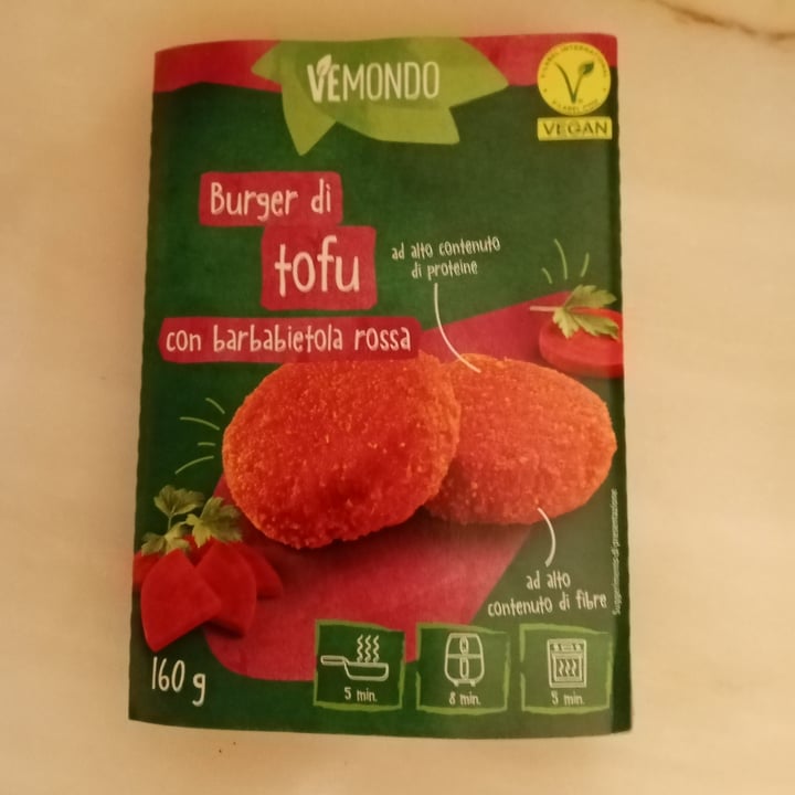 photo of Vemondo Burger Di Tofu Alla Barbabietola Rossa shared by @laura1970 on  19 Sep 2025 - review