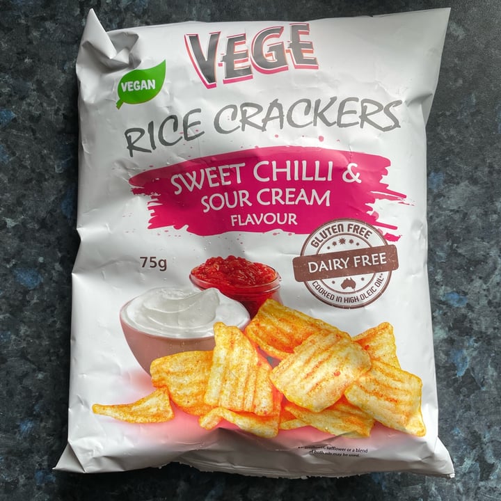 photo of Vege Rice Crackers Sweet Chilli & Sour Cream Flavour shared by @veggi-bella on  31 Mar 2024 - review