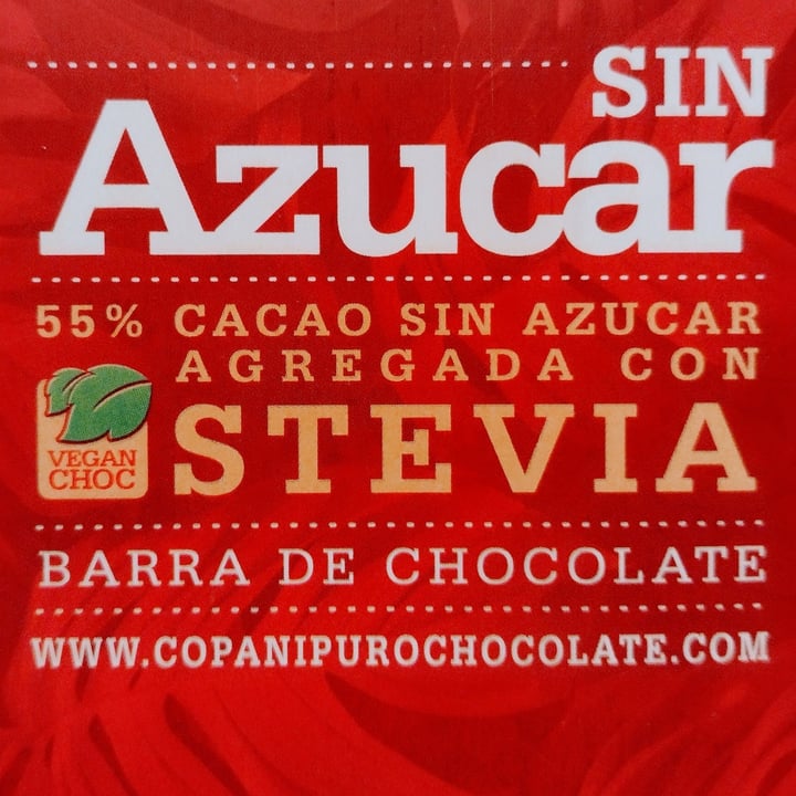 photo of Copani Chocolate 55% Cacao sin Azúcar. Endulzada Con Stevia shared by @alejandraglck on  10 Feb 2024 - review