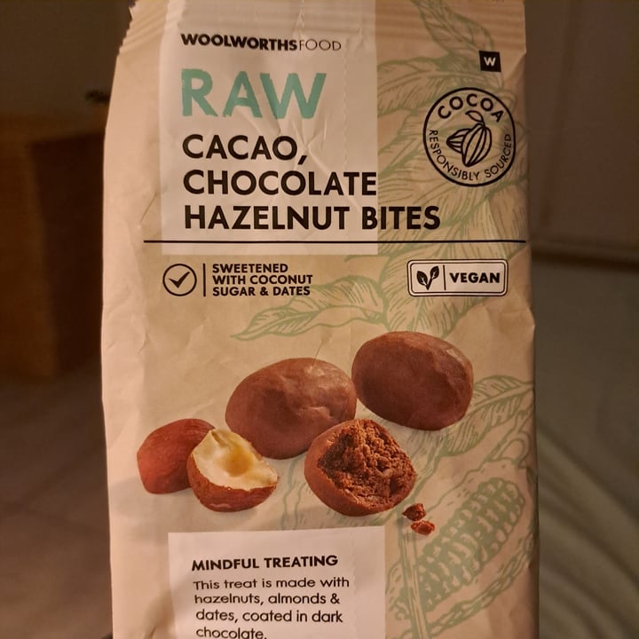 photo of Woolworths Food Raw Cacao Chocalate Hazelnut Bites shared by @chravex on  10 Sep 2023 - review