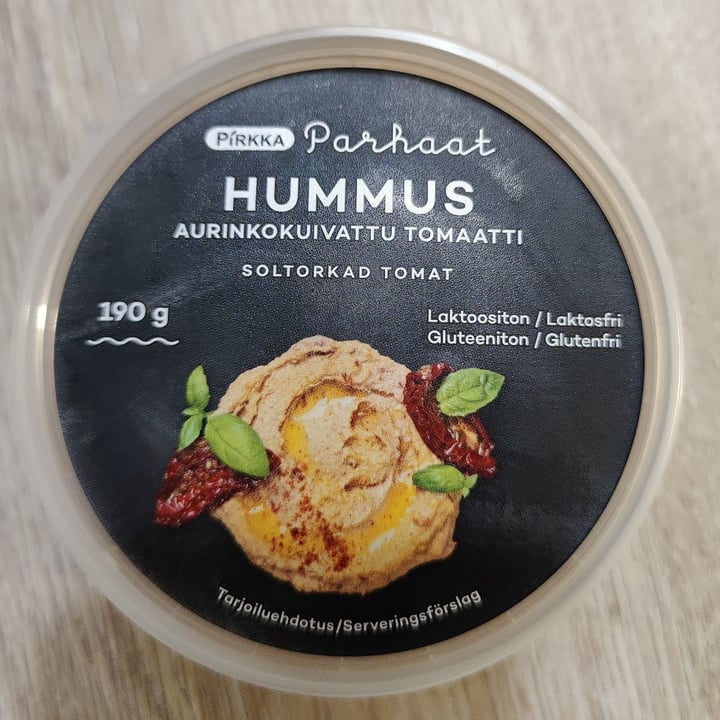photo of Pirkka Parhaat Hummus sun-dried tomato shared by @fdsouza on  28 Sep 2023 - review
