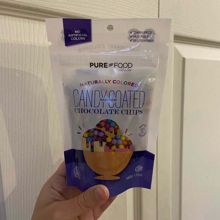 photo of Pure Food by Estée Candy Coated Rainbow Chocolate Chips shared by @veggie-meg on  26 Apr 2024 - review