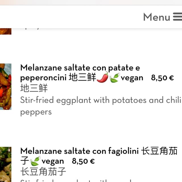 Photo of the dish “melanzane saltate con patate e peperoncini”