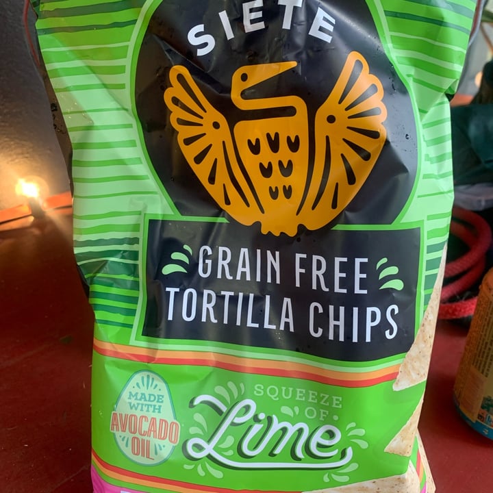 photo of Siete Family Foods Grain Free Tortilla Chips - Squeeze of Lime shared by @sustainablesam on  06 May 2024 - review
