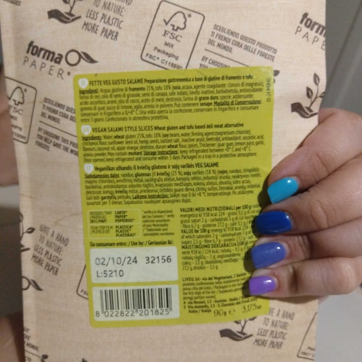 photo of Liveg Fette veg gusto salame shared by @pennydea4ever on  22 Jun 2024 - review