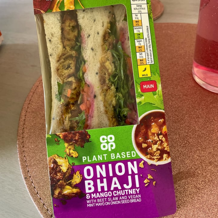 photo of GRO Onion Bhaji & mango chutney sandwich shared by @hayley83 on  07 May 2024 - review
