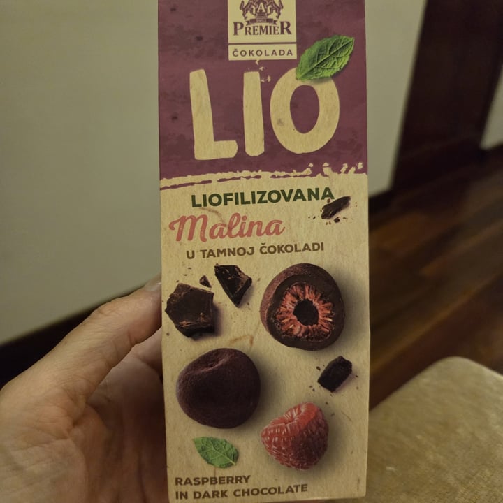 photo of Premier čokolada Lio Raspberry in Dark Chocolate shared by @stefietokee on  08 May 2025 - review