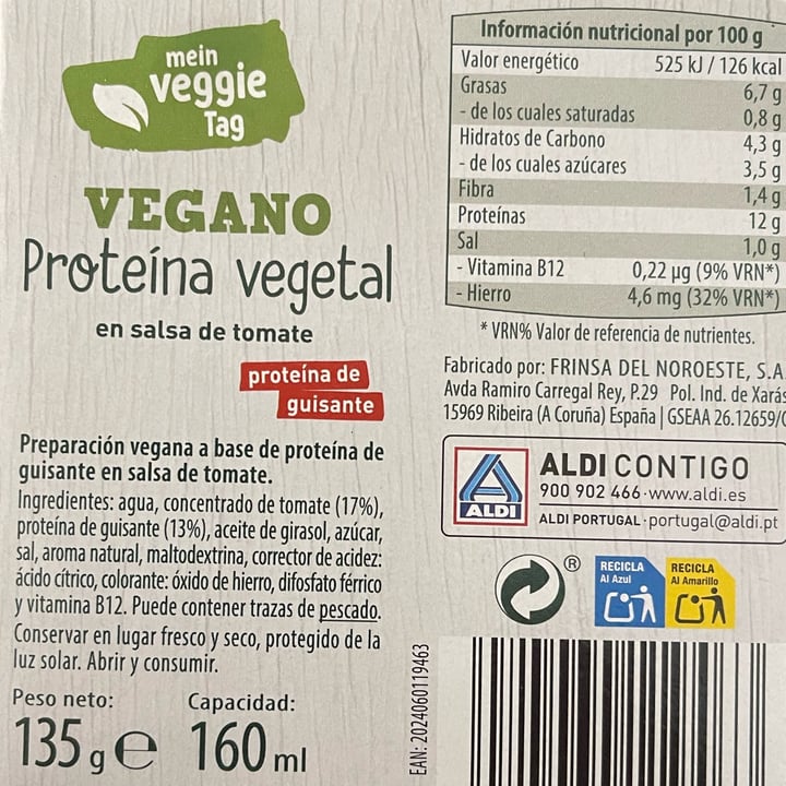 photo of Mein Veggie Tag proteína vegetal en salsa de tomate shared by @ro-ngodrup-dorje on  27 Feb 2024 - review