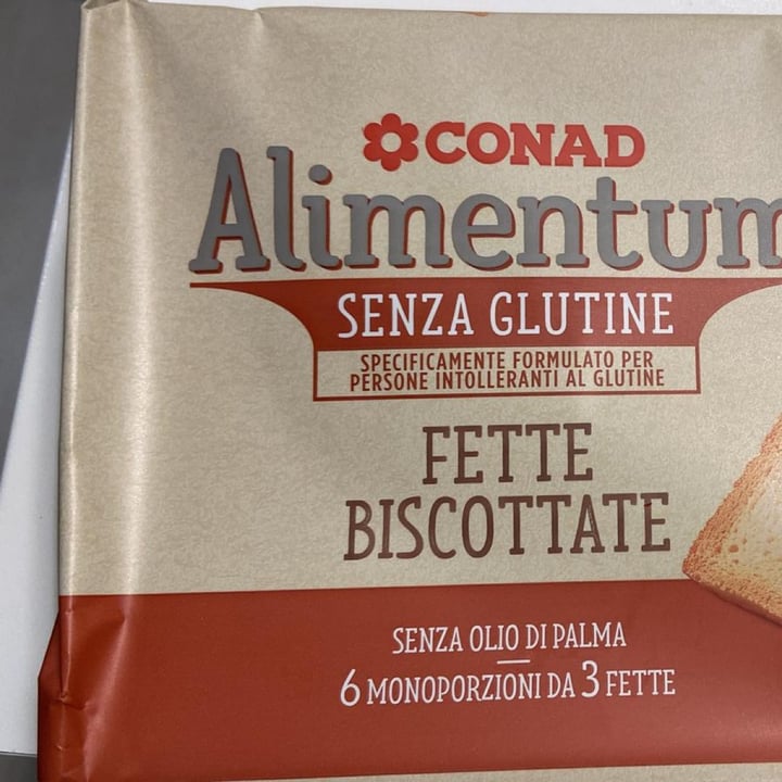 photo of Conad alimentum fette biscottate shared by @coloratantonella on  09 May 2024 - review