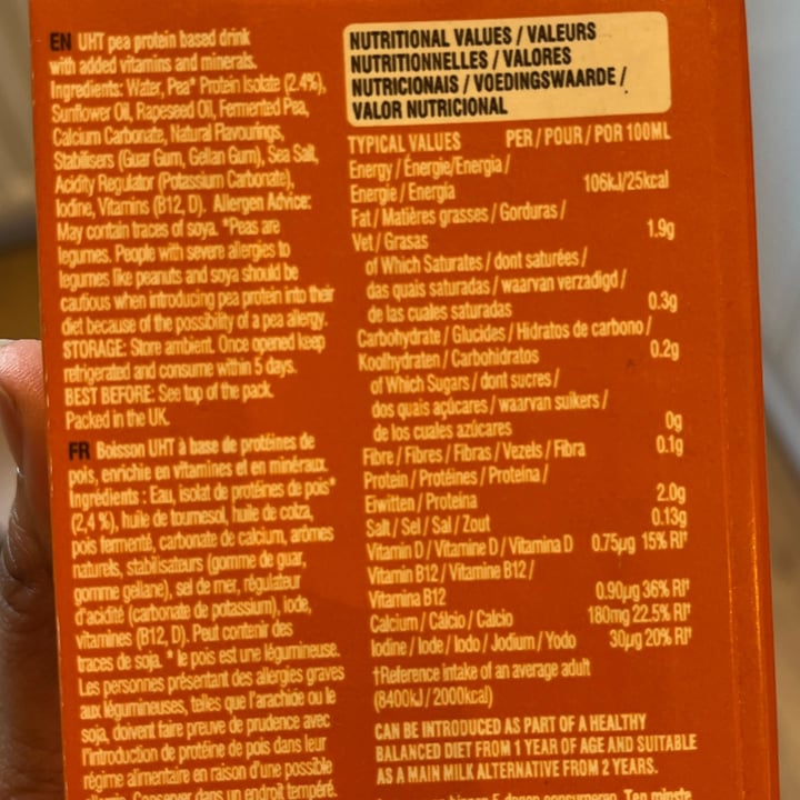 photo of Mighty High Protein Pea Unsweetened Milk shared by @vsethu on  19 Jan 2025 - review