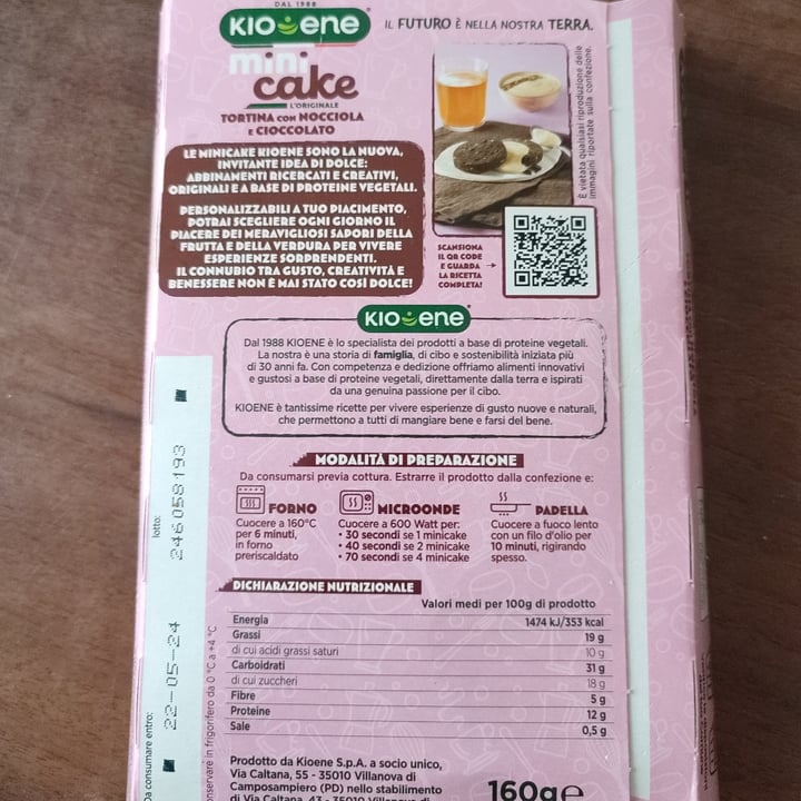 photo of Kioene Mini Cake Nocciola E Cioccolato shared by @emme9720 on  24 Apr 2024 - review