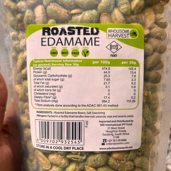 photo of Wholesome Harvest Roasted Edamame Beans shared by @aarifah on  09 Feb 2024 - review