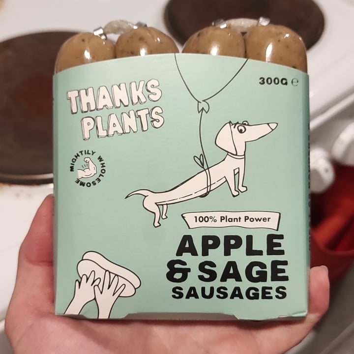 photo of Thanks Plants Apple & sage sausages shared by @sumarhvonn on  06 Dec 2023 - review